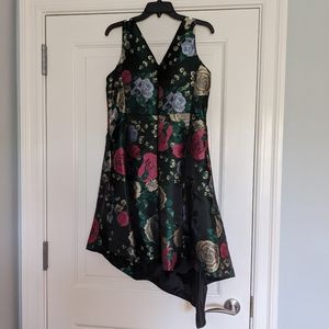 Tahari Asymmetrical Jacquard dress size 12
